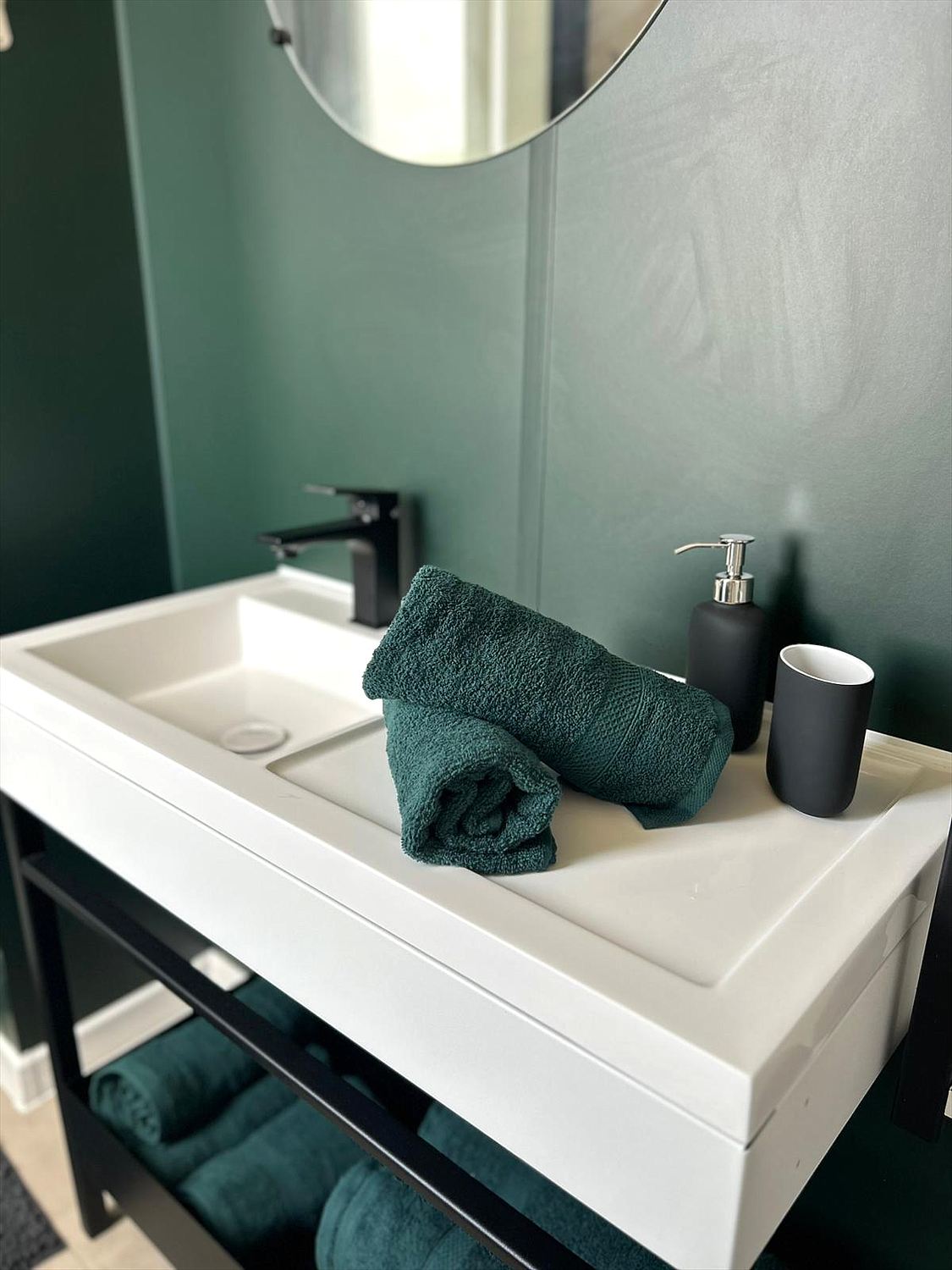Le coin toilette du chalet
